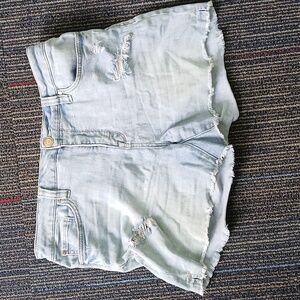 Seven7 Weekend Distressed Jean Shorts Size 10